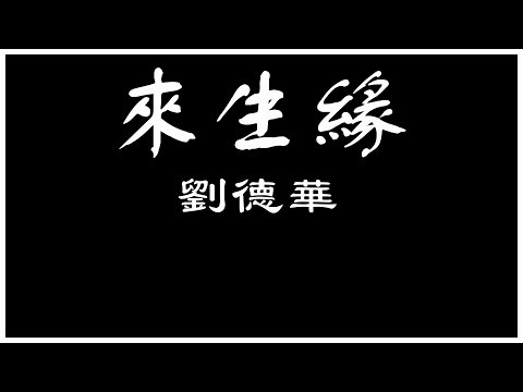 劉德華 來生緣【歌詞板/Lyric】