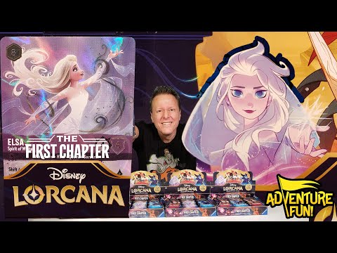 Unboxing "First Chapter" Disney’s Lorcana - Frozen’s Enchanted Elsa $1,200 Ultra Rare Pull!