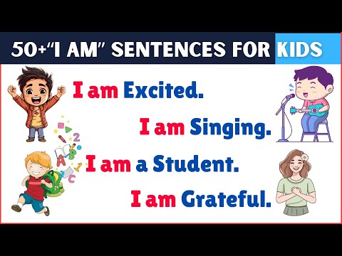 ”I AM” Sentences For Kids |#how to #make i am #sentences