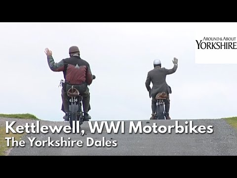 Kettlewell, Yorkshire Dales, Park Rash Motorbike Run on 1913 motorbike