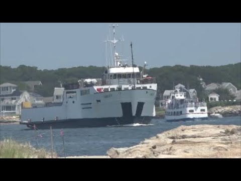 Nantucket Ferries and commercial traffic July 2024