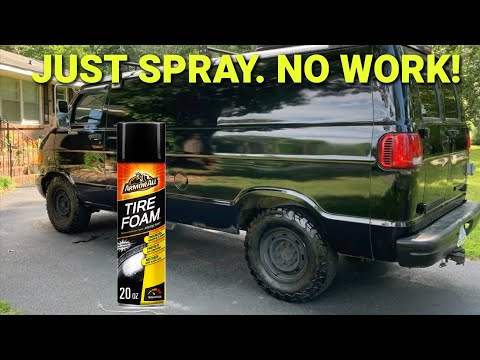 The Easiest Way to Get Shiny Tires Without the Work ~ Armor All Tire Foam