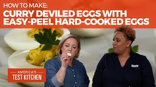 How to Make Curry Deviled Eggs with Easy-Peel Hard-Cooked Eggs