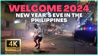 HAPPY NEW YEAR 2024 PHILIPPINES! A New Year's Eve Walking Tour 4K 🇵🇭