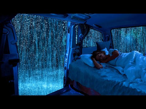 Sounds Rain & Thunder on Window Cozy Car ⚡ IMMEDIATELY REDUCE Stress & Anxiety, Relax, Deep Sleep