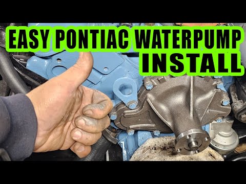 How To Change the Water Pump on a Pontiac Engine #pontiac #waterpump #firebird