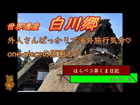 はらペコ茶くま日記　　外人さんばかりの白川郷　さすが世界遺産