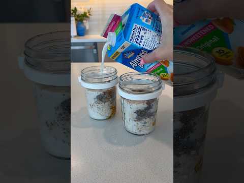 *ASMR* OVERNIGHT OATS RESTOCK! #asmr #restock #kitchen #overnightoats #breakfast #food