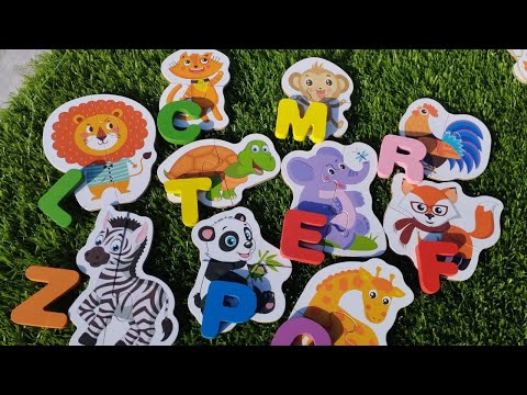 Animal Alphabet Puzzle, abcd, abc animals toys for kids, ABC Animals for Kids, for toddlers, abcd