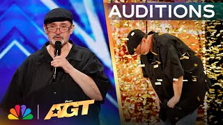 Richard Goodall Receives The GOLDEN BUZZER For "Don't Stop Believin'" | Auditions | AGT 2024