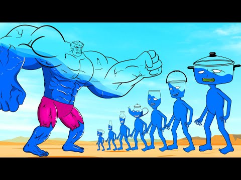 Evolution Of BLUE HULK Vs Evolution Of MONSTER RADIATION : Returning From The Dead SECRET -FUNNY #2