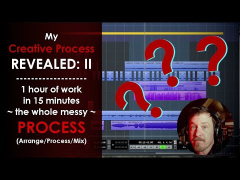 My Creative Process REVEALED II – 1 hr of work in 15 minutes – The whole messy process