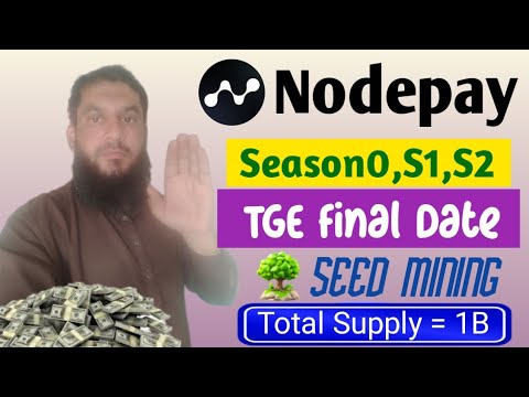 Nodepay TGE Final Date | Seed mining update | nodepay listing news🔥