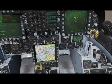 DCS World F/A- 18 Intro to Air to Air Radar: finding hostile aircraft (GNRT)