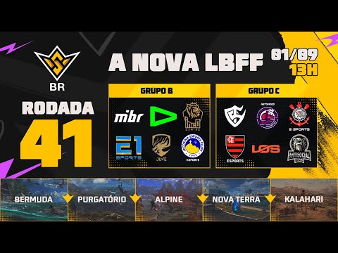 A NOVA LBFF🚨FFWS BR 🏆RODADA 41 - GRUPOS B e C | LBFF 🚨 #FREEFIRE