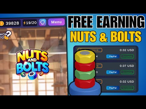 NEW EARNING APP 2024||BAGONG PAYING APP(NUTS AND BOLTS)#makemoneyonline