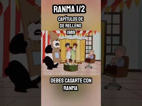 Ranma es la ESPOSA ideal -  Ranma 1/2 Escenas MEMORABLES de Relleno de la serie CLÁSICA 1989