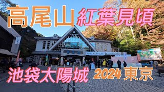 東京自由行 池袋太陽城｜ 吉伊卡哇會展｜高尾山近郊纜車 ｜輕鬆旅行 全程拍攝 2024.11