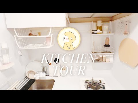 【Kitchen Tour】狹小廚房如何收納？3COINS大創seria百圓商店好物推薦｜廚房收納｜日本廚房開箱｜收納空間倍增｜收納規劃【Hana in Japan】