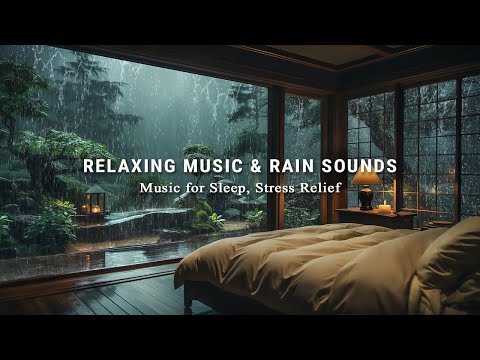 Fall Into Sleep with Relaxing Piano Music & Rain Sounds - Deep Sleep, Stress Relief, Reduce Anxiety