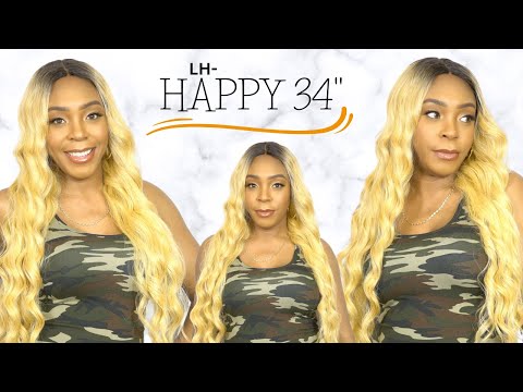 The Wig Human Hair Blend HD Lace Front Wig - LH HAPPY34