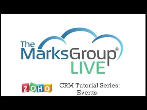 Zoho CRM Tutorial: Events