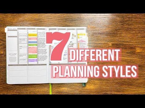 7 Planning Styles for your Passion Planner