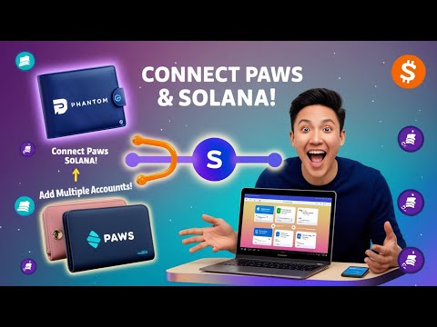 Connect Phantom Wallet to Paws Airdrop | Solana Wallet Setup for Multiple Accounts