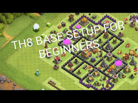 Clash of clans X base setup with extra add on for TH8