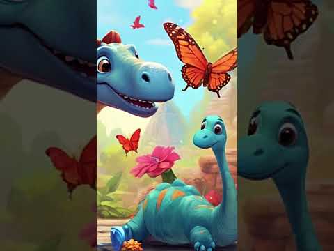 🦕EL DINO CURIOSO: 🌿 . #CancionesInfantiles #dinosaurios #shorts #short