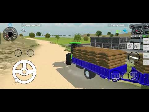 John Deere tractor YouTube channel trolley load #indiantractorfarminggame3d #trending @Pandit9058