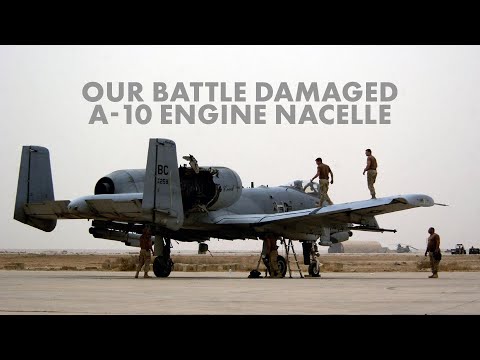 The Air Zoo's Battle Damaged A-10 Engine Nacelle