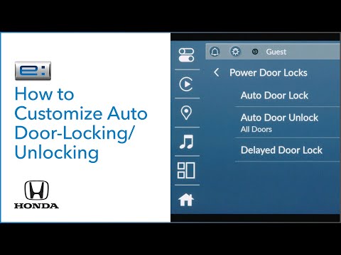 Honda Prologue I How to Customize Auto Door-Locking/Unlocking