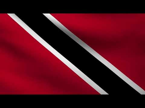 [10 Hours] Trinidad and Tobago Flag Waving - Video & Audio - Waving Flags