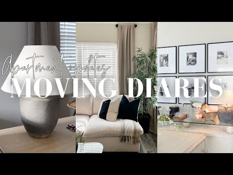 MOVING VLOG EP:20 | New gallery wall, apartment updates, FB find, curtains up & more...