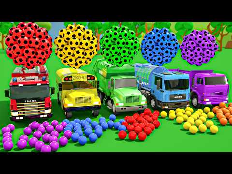 Sing a Song in 60 Minutes with Color Balls! - Wheels On the Bus - Baby Nursery Rhymes Reimagined