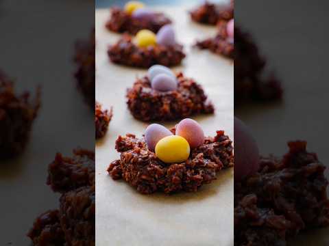 Easter Nest No-Bake Cookies #beautifulcookies #deliciouscookies