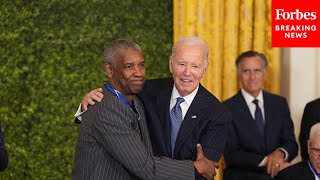 President Joe Biden Awards Actor Denzel Washington With The Medal Of Freedom