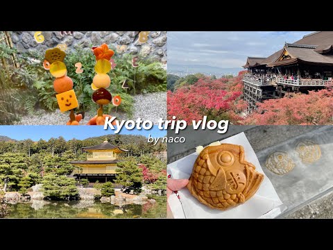 trip vlog. 1 night and 2 days trip to Kyoto🍁｜Kinkaku-ji｜Arashiyama food tour｜Hogon-in｜Kiyomizu-dera