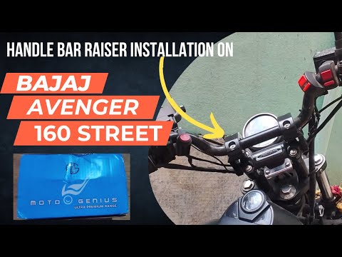 Handle Bar Raiser Installation in Bajaj Avenger 160 Street | #avenger160street #bikemodification