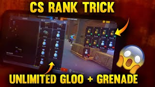 Magic Trick 😱 Unlimited Gloo Wall In CS Rank 😈 #shorts #freefire