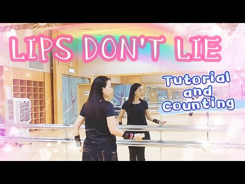 【教學】💋 LIPS DON'T LIE💋 Tutorial & Counting 完整版數拍子🌟 Zumba dance #星璇滙舞團隊 #參考網絡部分改編 #linedance #practice