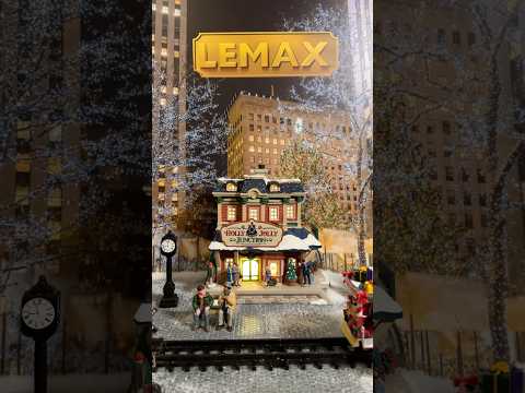 #LEMAX Shorts 🚂🎄 Unboxing Michaels Exclusive 2024 Holly Jolly Junction