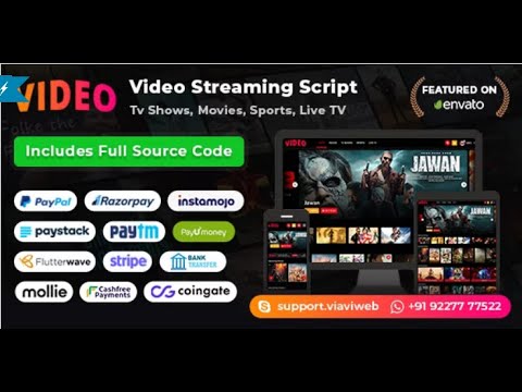 How to Install Video Streaming Portal (TV Shows, Movies, Sports, Videos Streaming, Live TV)