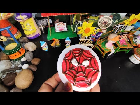 #mini Spider🕷Man Cake Recipe|How To Make A Simple Spider Man Cake, Spider Man Web Cake,