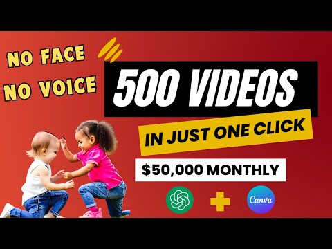 Create 500 video in just one click | Earn $50,000 Monthly | Faceless Channel Idea