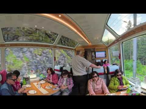 「360」瑞士冰河列車 Glacier Express 頭等艙景觀車廂 by insta360 X4 8K