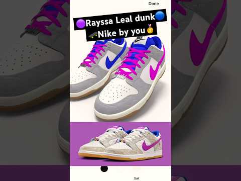 🛹CUSTOM Nike by you 🟣🔵Rayssa sb dunk🥇#sneakers #nike #shoes #sneakerhead #nikedunk #shorts