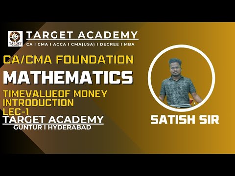 1.CA_CMA_FOUNDATION_NEW_BATCH_MATHS_TIME_VALUE_OF_MONEY_INTRODUCTION_LEC-1#ca #cainter #cma#cmausa