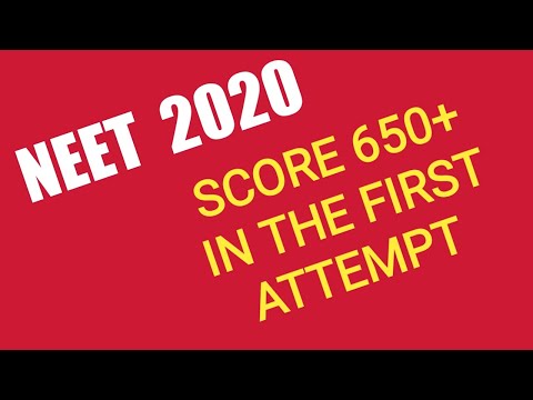 SCORE 600+ IN NEET 2020 // STRATEGIES AND PLANS